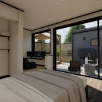 コンパクトな家　寝室